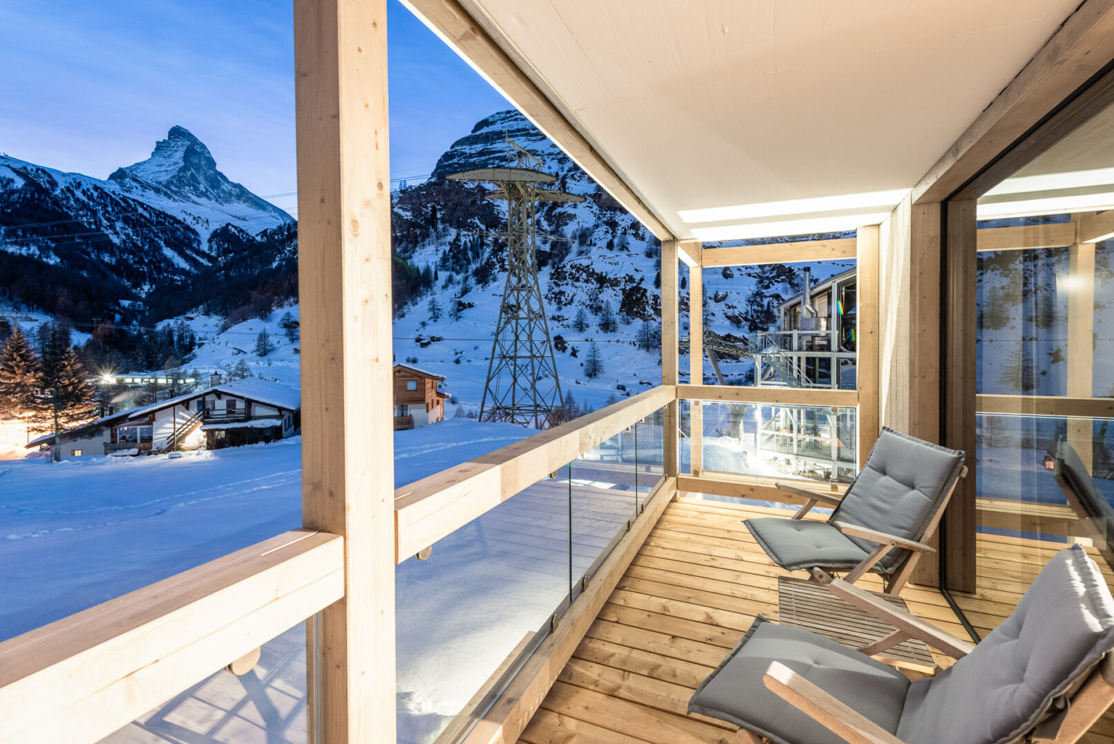 Aussicht vom Hotel zum Matterhorn