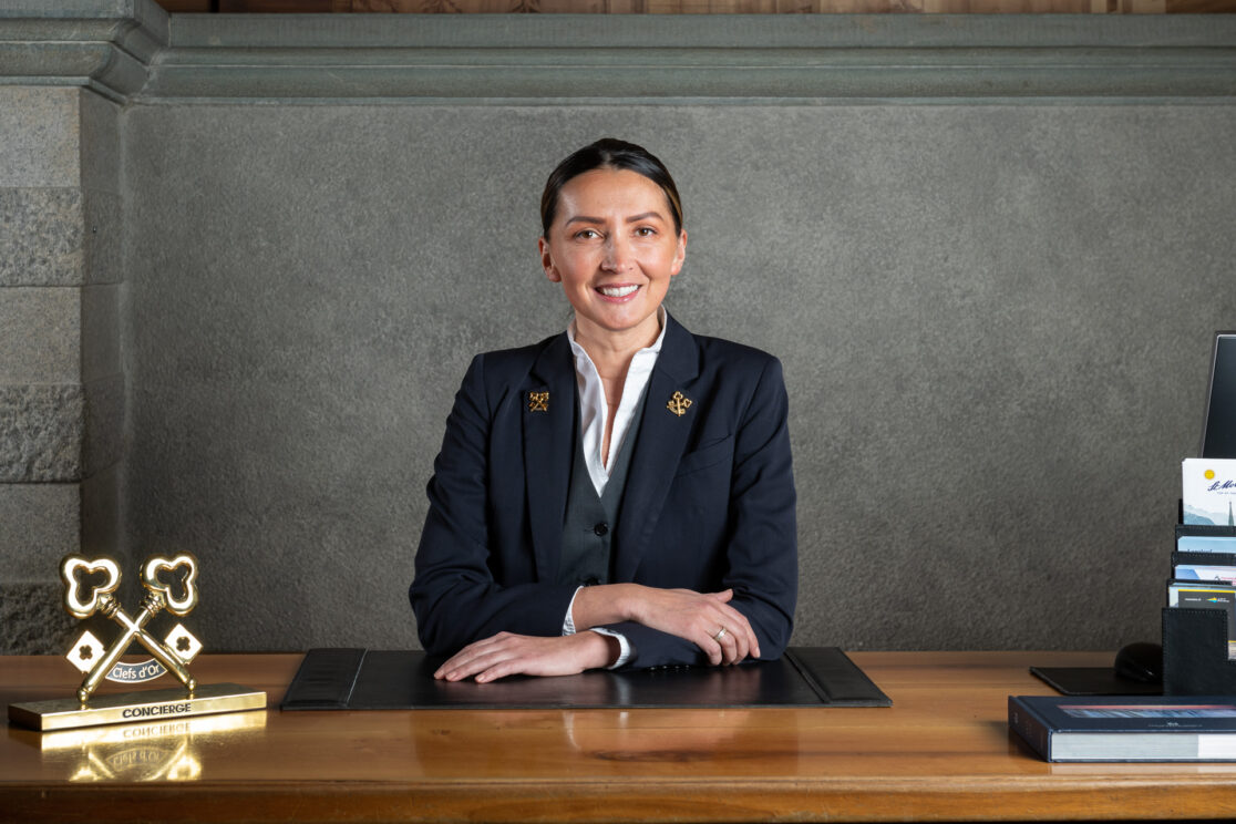 Concierge der Jahres im Kulm Hotel St.Moritz fotografiert.