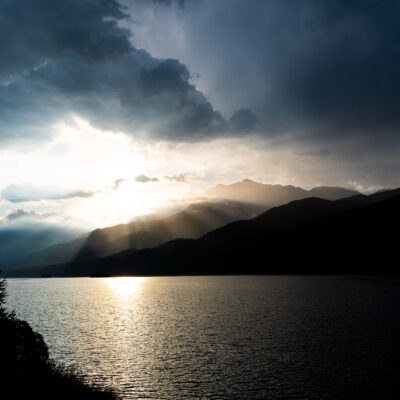 Morgenstimmung am Silsersee.